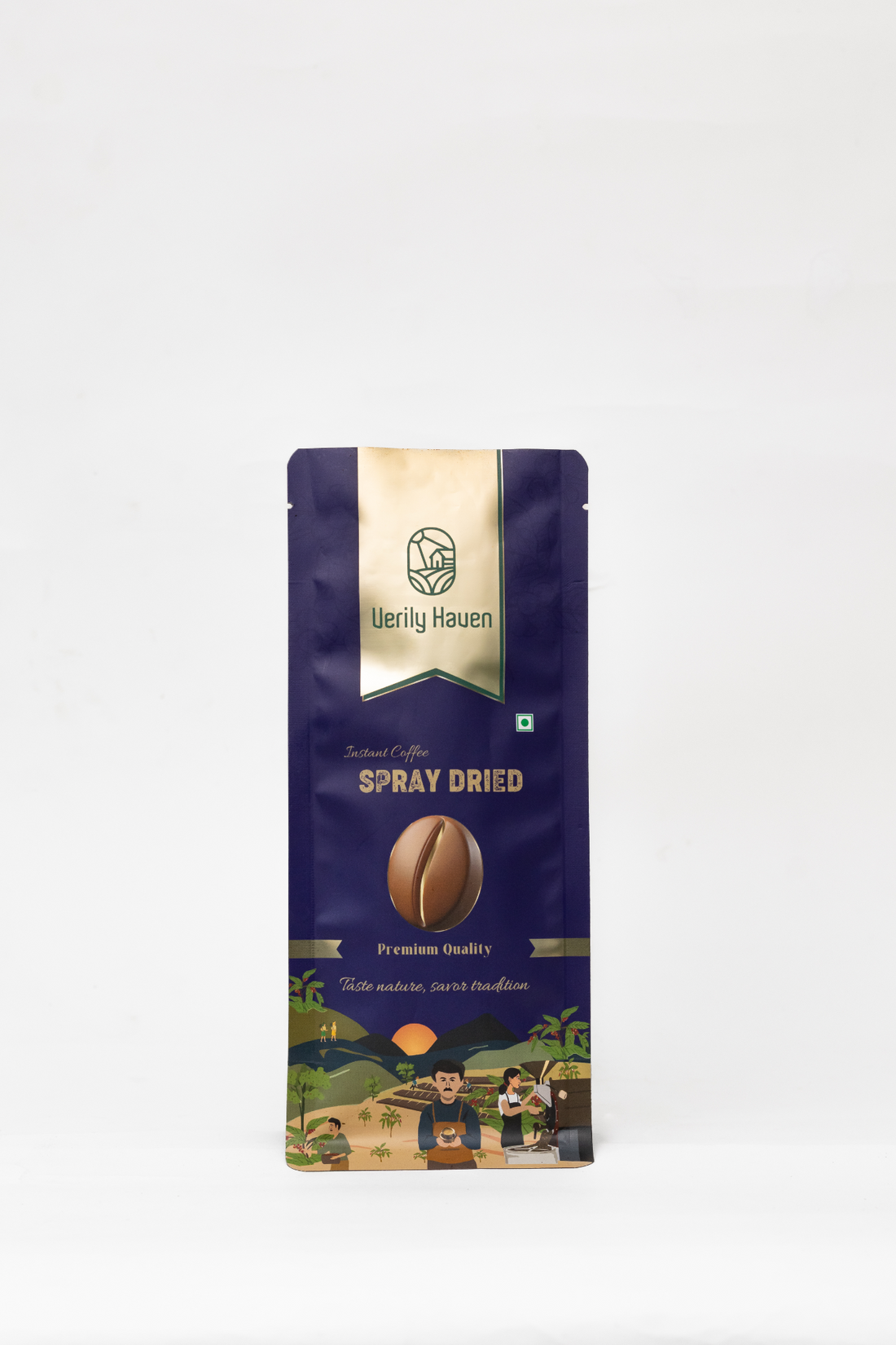 Instant coffee spray dried