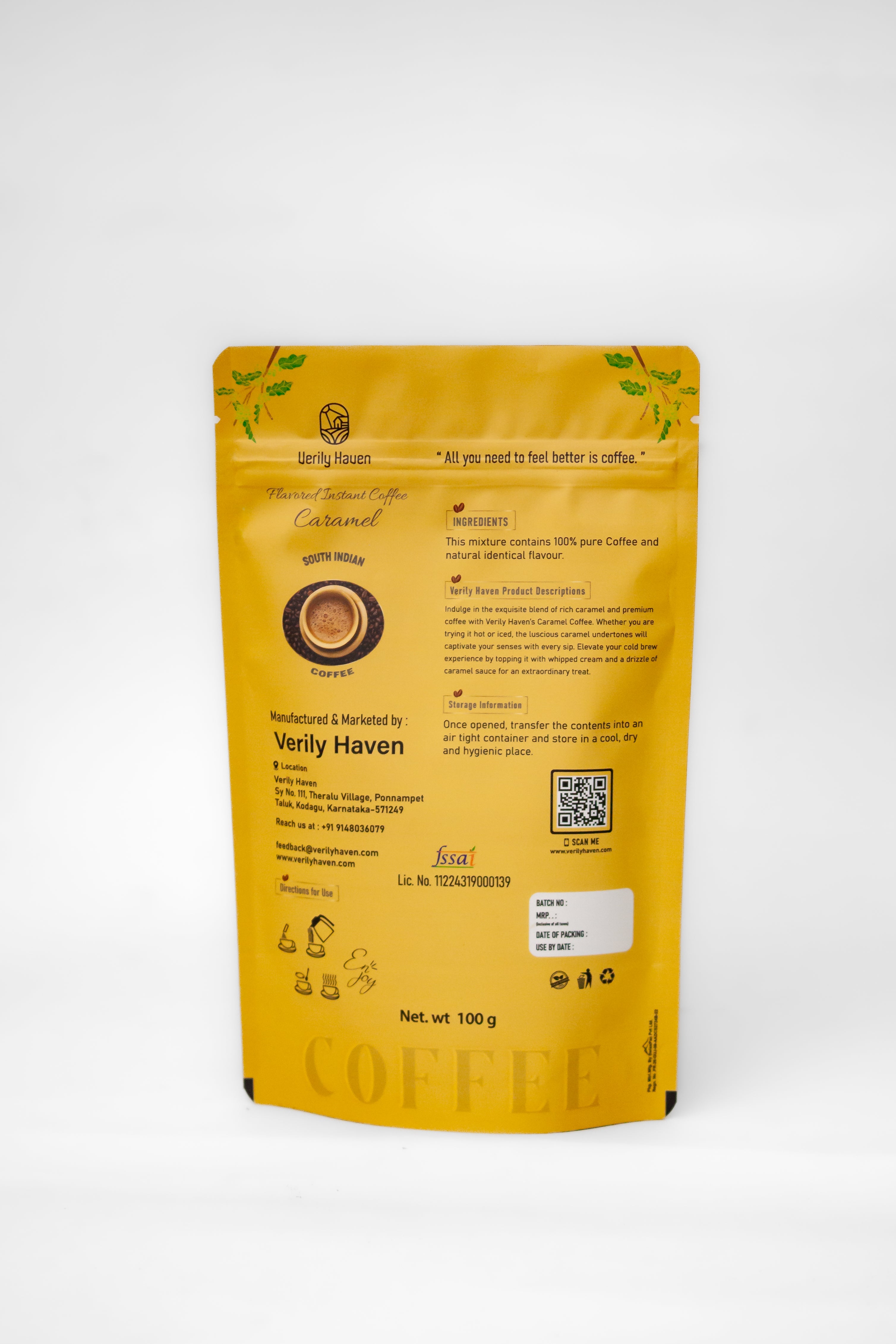 Instant Coffee Pure Agglomerated- Caramel
